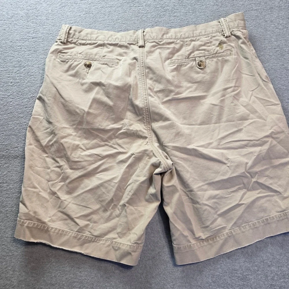 Polo Ralph Lauren Chino Shorts Mens Size 34 Khaki Stretch Classic Fit Cotton